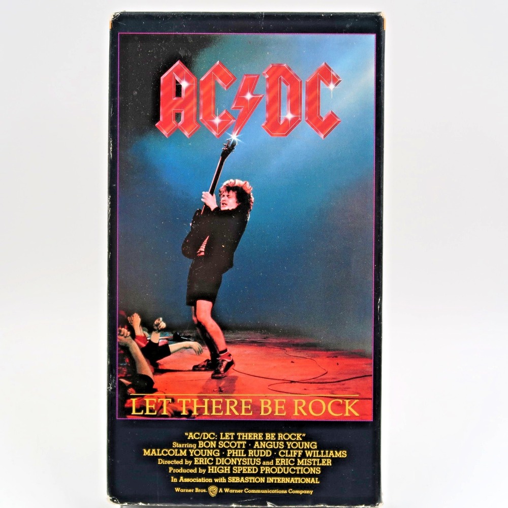 AC/DC-Let there Be Rock (VHS) Angus Young Bon Scott Malcolm Young Cliff Williams